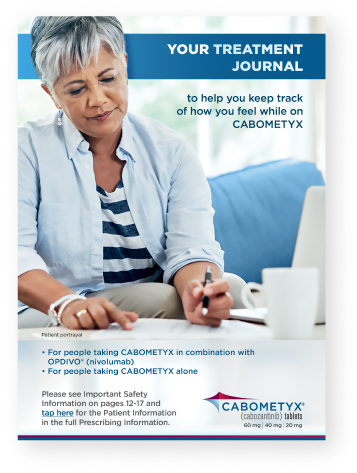 CABOMETYX Treatment Journal Cover