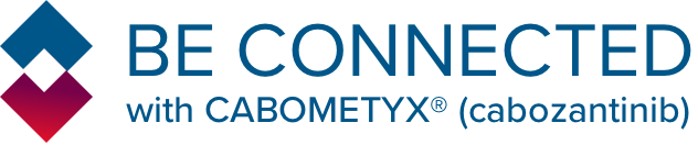 CABOMETYX BE CONNECTED Logo