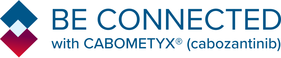 CABOMETYX BE CONNECTED Logo