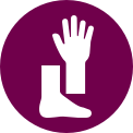 CABOMETYX Hand and foot icon