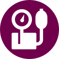 CABOMETYX Blood pressure cuff icon