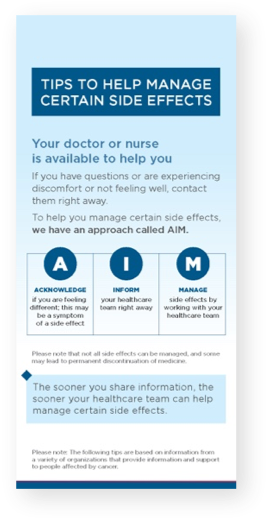 CABOMETYX Side Effect Tip Cards