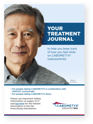 CABOMETYX Treatment Journal Cover