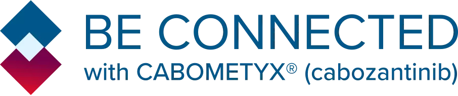 CABOMETYX BE CONNECTED Logo
